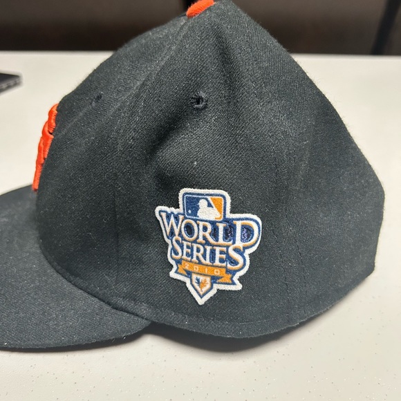 2010 World Series San Francisco Giants New Era Fitted 7 3/8 5950 - Picture 2 of 5